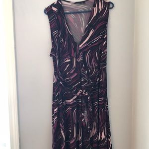 Mock wrap dress